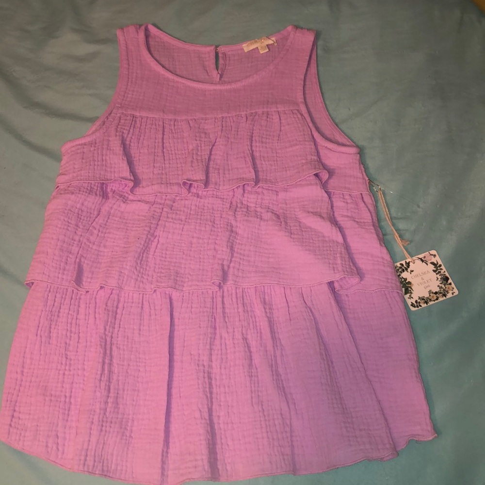 light purple blouse